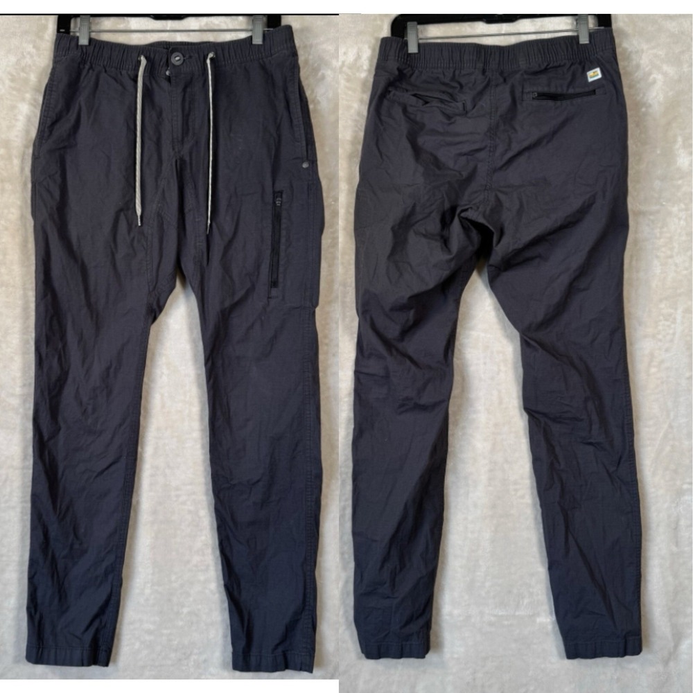 Vuori Climber Pants Dura Terra Mens Size Small Ripstop Grey Outdoor Utility